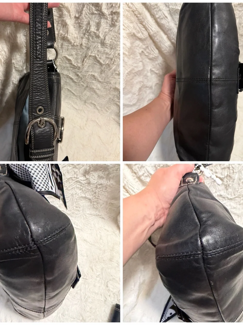 🖤Coach Y2K SoHo shoulder bag and Wallet black matching set!!